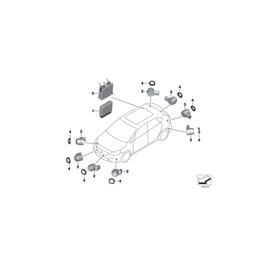 Genuine BMW Mini 66209306408 F56 Holder (Inc. 216d, Cooper D & Cooper SD ALL4)