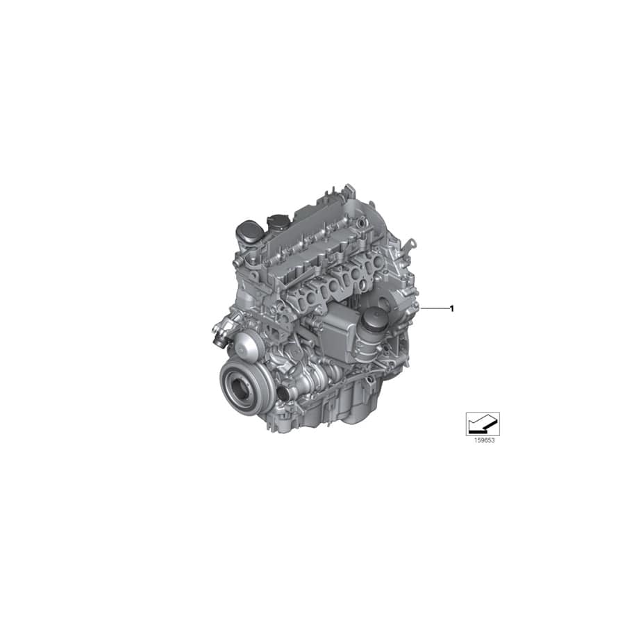 Genuine BMW 11002239787 E91 E84 E90 Exch. Short Engine N47D20C (Inc. 316d, X1 18d & X1 16d)