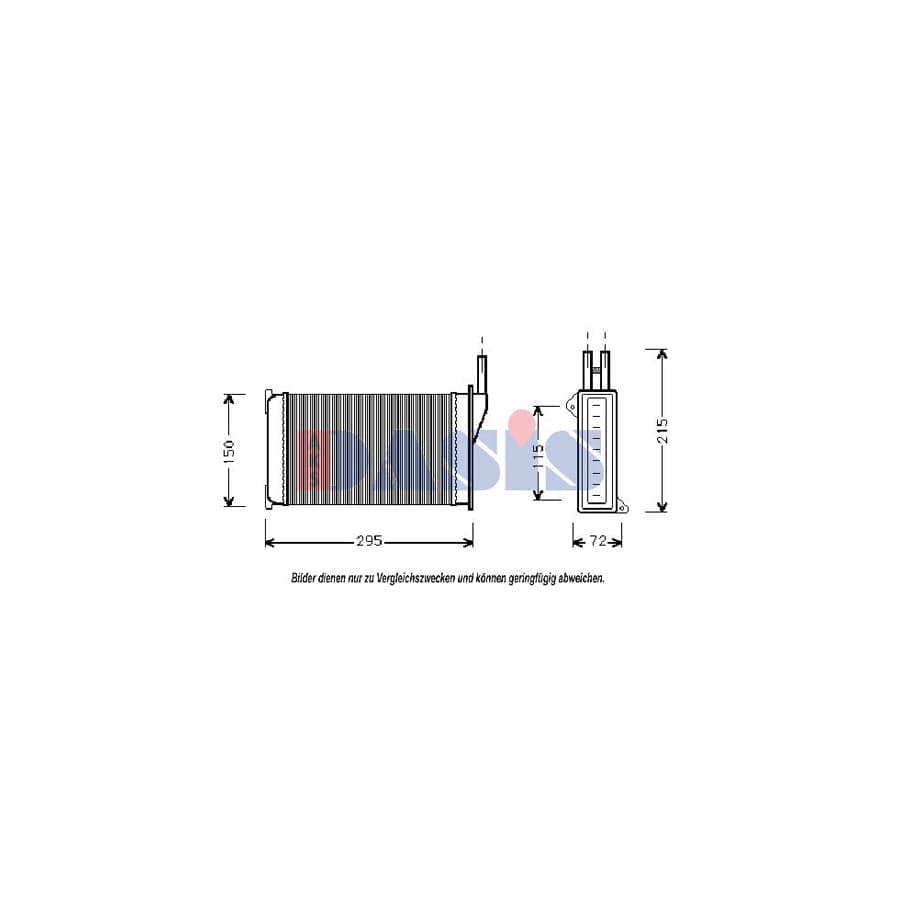 AKS Dasis 099014N Heater Matrix