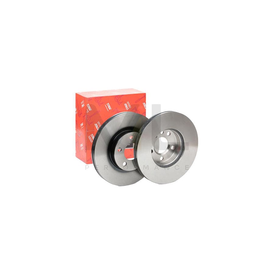 TRW DF4323 Brake Disc Vented, Painted, High-carbon  - 1 piece