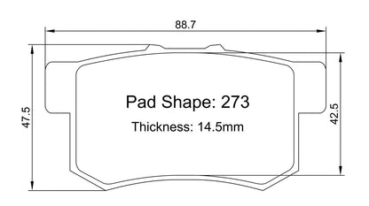 Paragon PBP273 Brake Pads