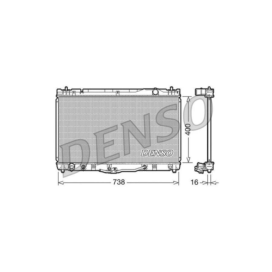 DENSO DRM50043 Engine Radiator for Toyota Camry V Saloon (_V3_)