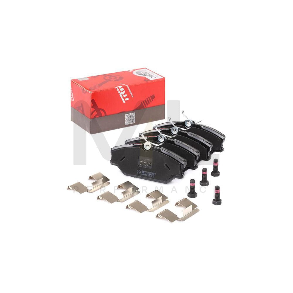 TRW Cotec Gdb1405 Brake Pad Set Not Prepared For Wear Indicator, With Brake Caliper Screws, With Accessories