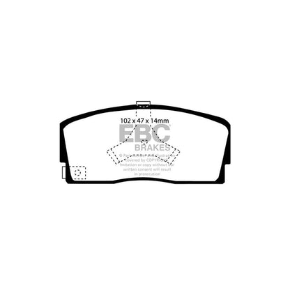 EBC PD01KF426 Daihatsu Charade Greenstuff Front Brake Pad & Plain Disc Kit  2 | ML Performance UK Car Parts