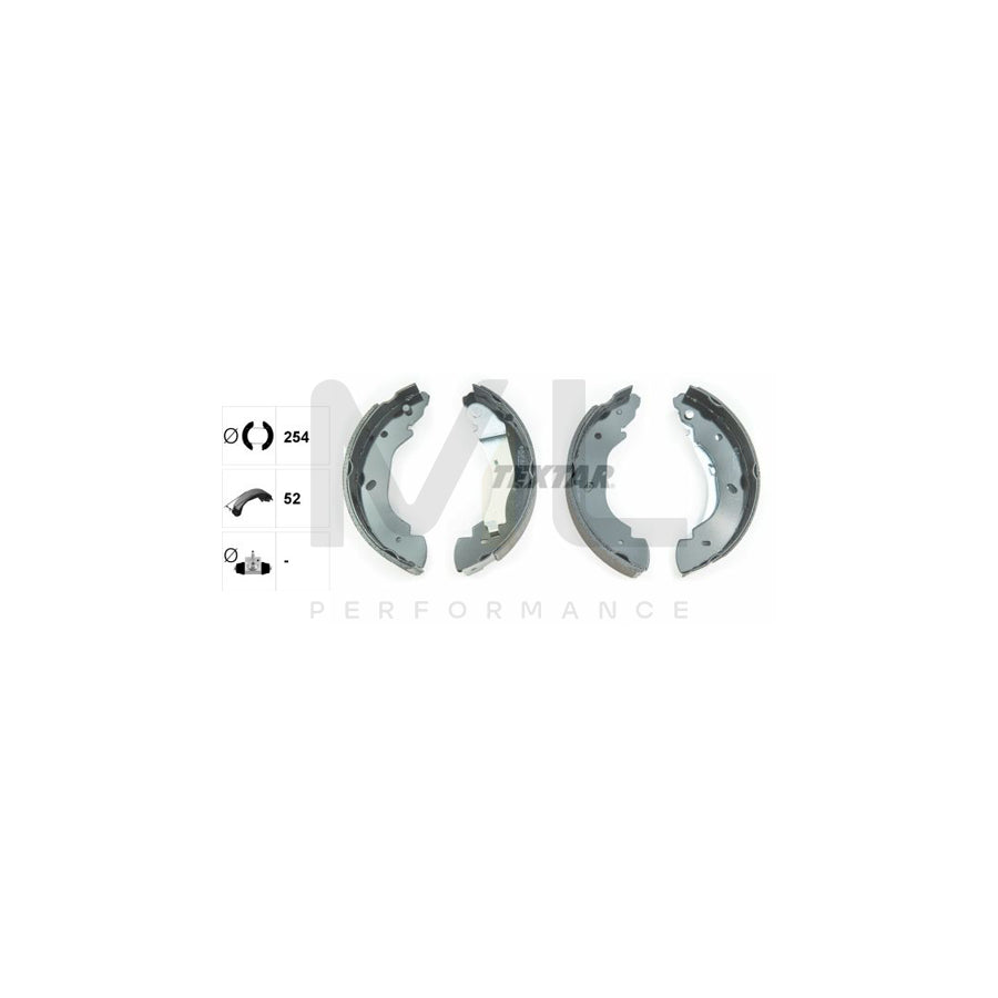TEXTAR 91059100 Brake Shoe Set for FORD TRANSIT with handbrake lever