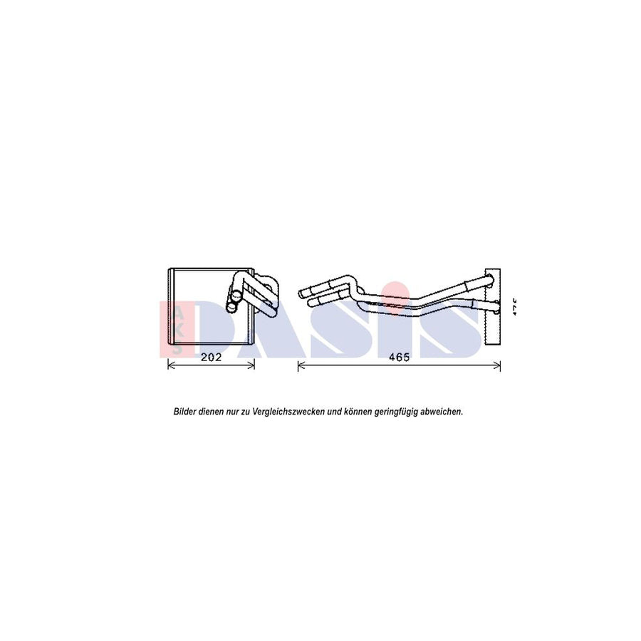 AKS Dasis 099021N Heater Matrix for Ford Fiesta