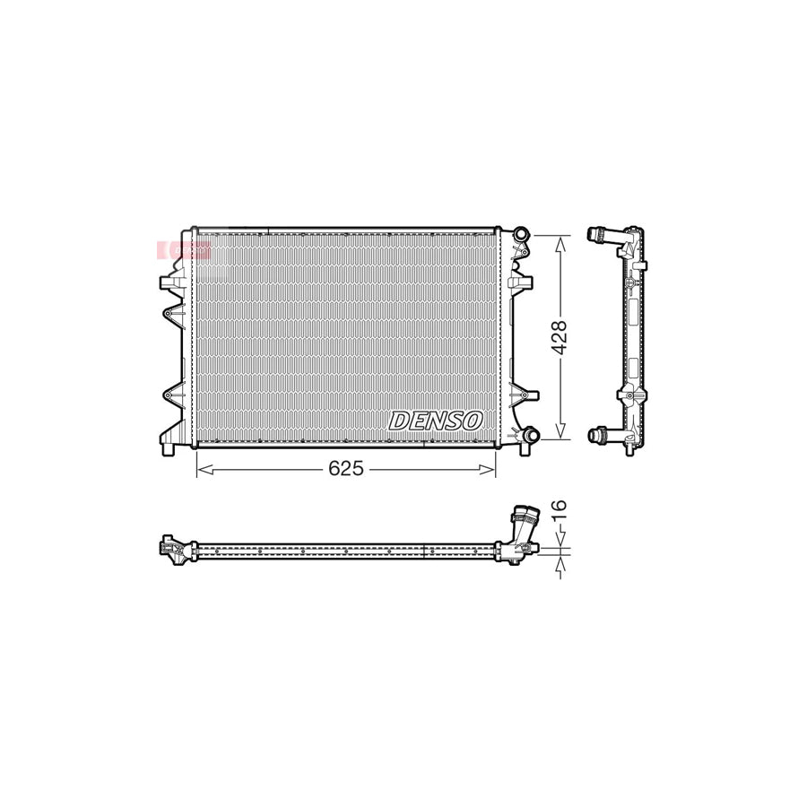 DENSO DRM32054 Engine Radiator