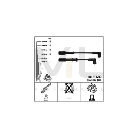 NGK Ignition Cable Kit RC-FT1209 (NGK4746) | ML Car Parts UK | ML Performance