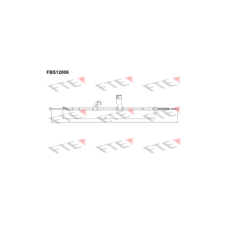 FTE 9250396 Hand Brake Cable for Hyundai I10 I (Pa)