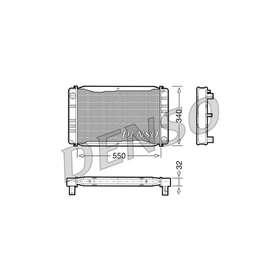 DENSO DRM33011 Engine Radiator for Volvo 340-360
