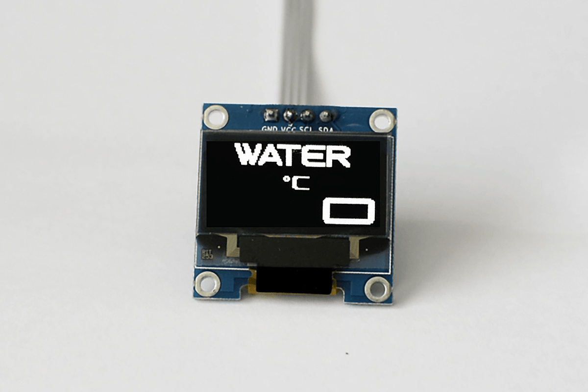 Zada Tech Oled Digital Single Water Temperature Gauge (Celsius) // Extra Large Digits // Incl. Sensor