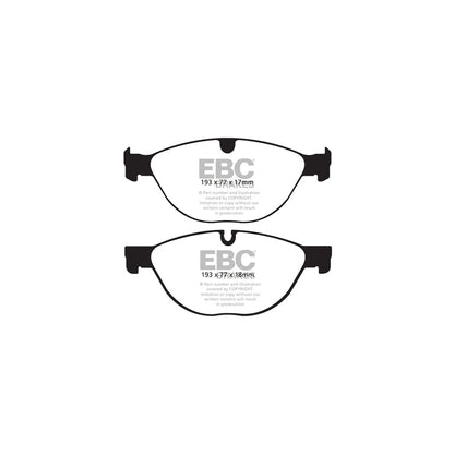 EBC DP42076R Jaguar Yellowstuff Front Brake Pads - ATE/TRW Caliper 2 | ML Performance UK Car Parts