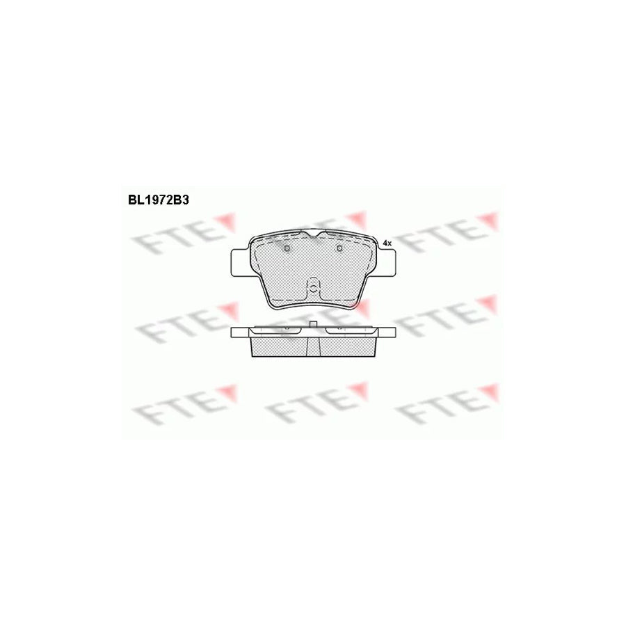 FTE Bl1972B3 Brake Pad Set