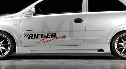 Rieger 00058926 Opel Corsa C Side Skirt 1 | ML Performance UK Car Parts