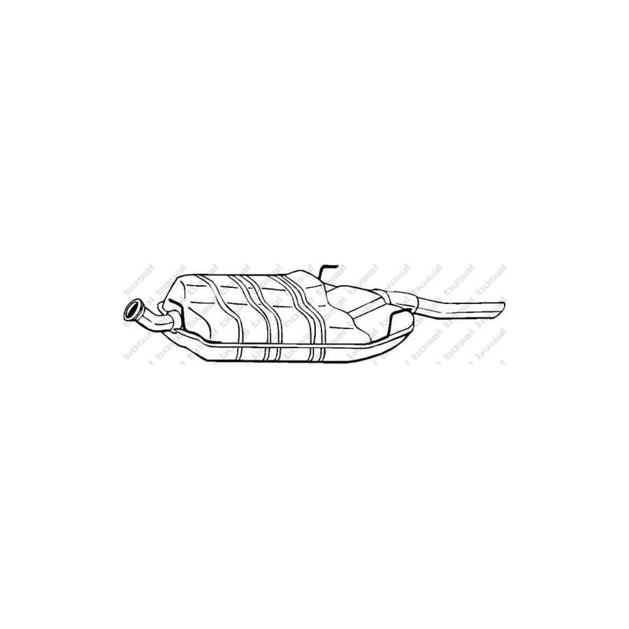 Bosal 215-009 Rear Silencer for Saab 9-3