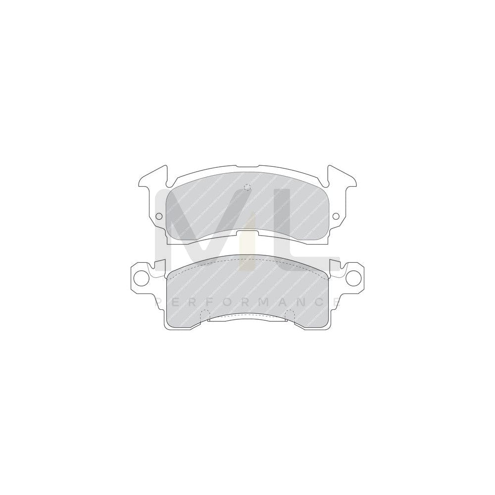 Ferodo Premier FDB144 Brake Pad Set Not Prepared for Wear Indicator