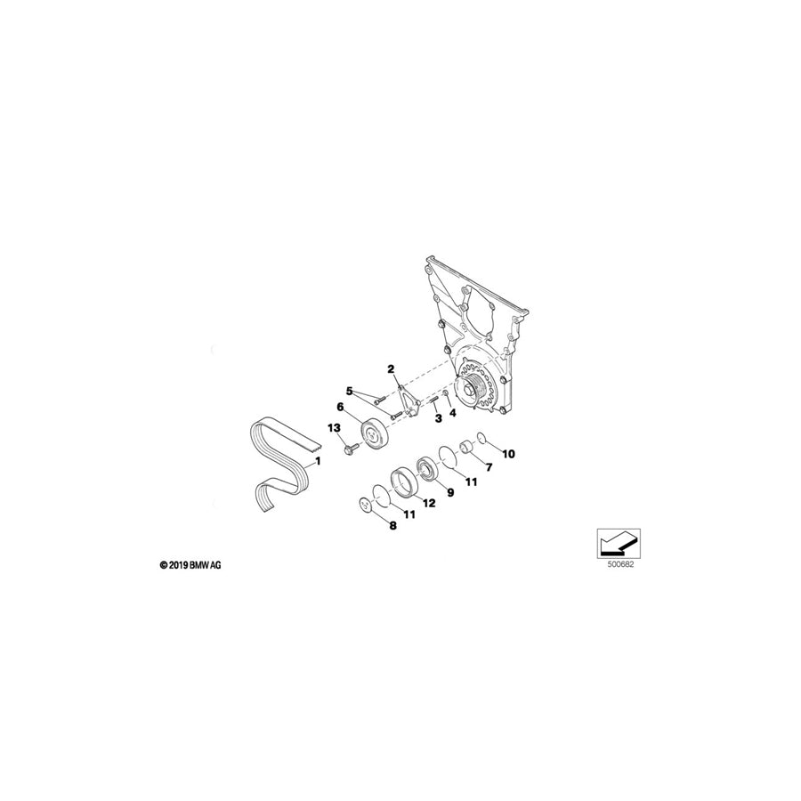 Genuine BMW 11281416278 Supporting Plate S42 1995 (Inc. E36 320i)