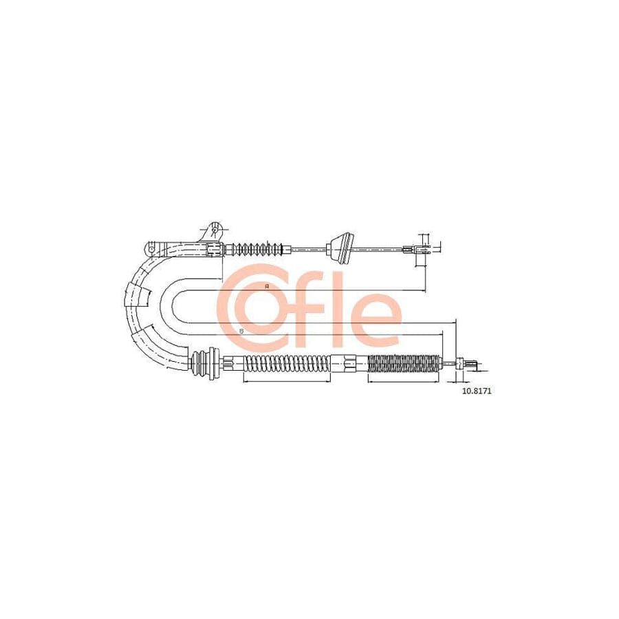 Cofle 10.8171 Hand Brake Cable