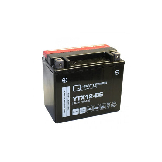 Q-Batteries Motorcycle battery YTX12BS AGM 51012 12V 10Ah 180A (QTX12AGM)