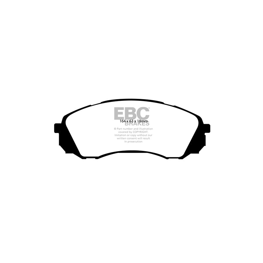 EBC PD01KF705 Hyundai i-800 Greenstuff Front Brake Pad & Plain Disc Kit  2 | ML Performance UK Car Parts