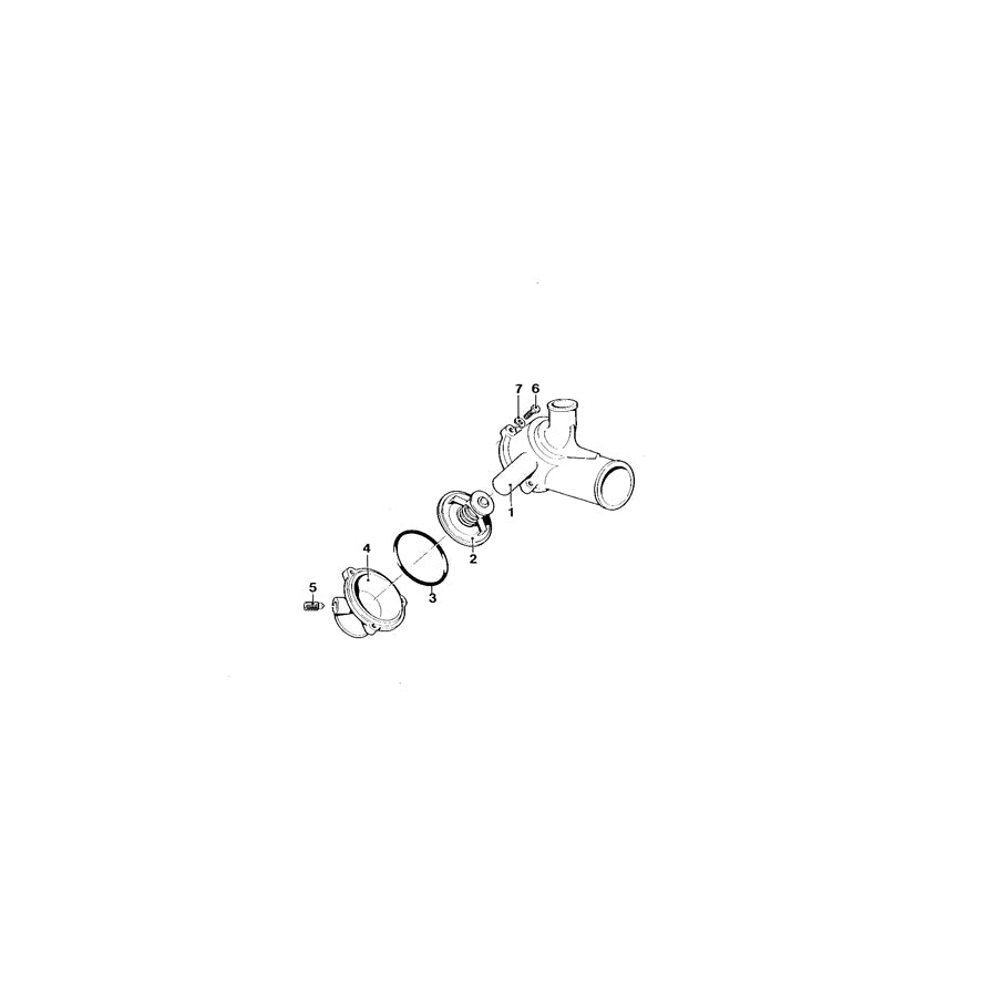 Genuine BMW 11531304198 E26 Thermostat Housing (Inc. M1)