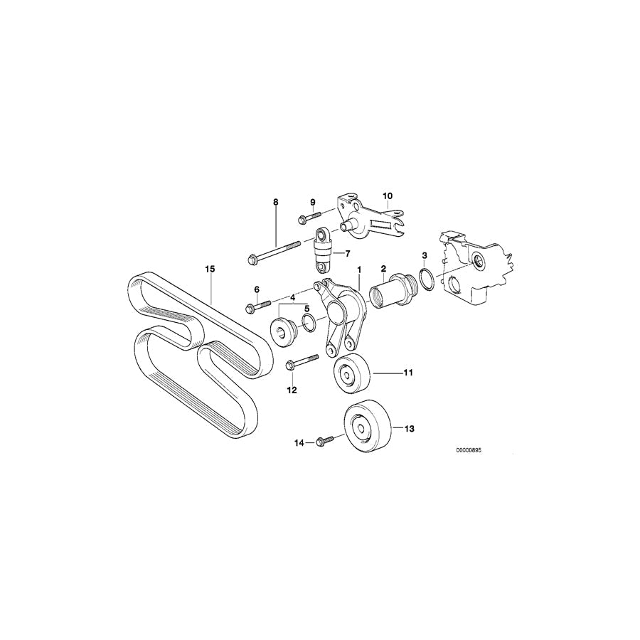 Genuine BMW 11282246725 E38 E34 E36 Holder (Inc. 325tds, 525tds & 318tds)