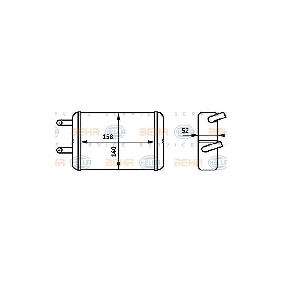 Hella 8FH 351 313-331 Heater Matrix