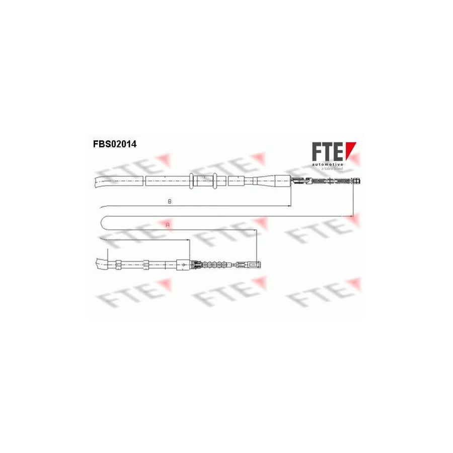 FTE Fbs02014 Hand Brake Cable for Audi 80