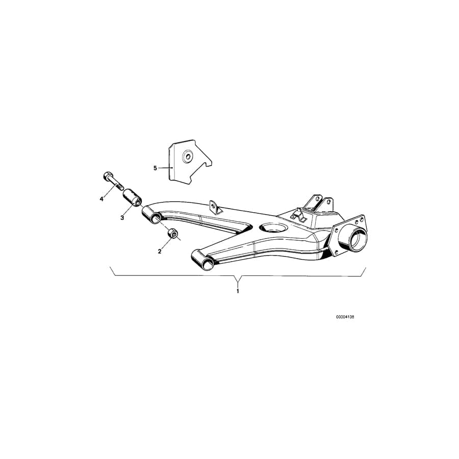Genuine BMW 33321119599 E21 Trailing Arm, Left (Inc. 320, 318 & 316)