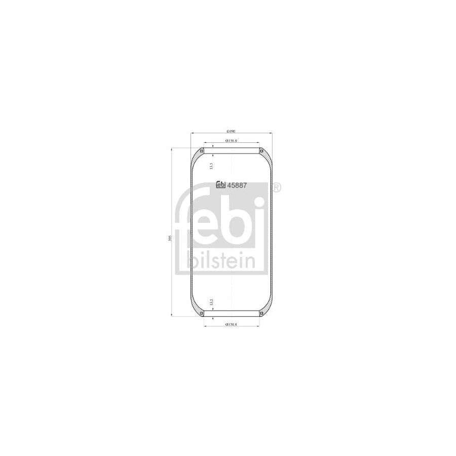 Febi Bilstein 45887 Boot, Air Suspension