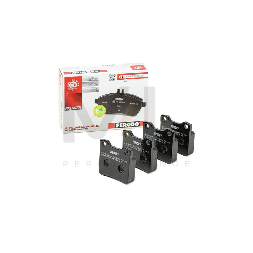Ferodo Premier Eco Friction FDB1415 Brake Pad Set Not Prepared for Wear Indicator, Without Accessories