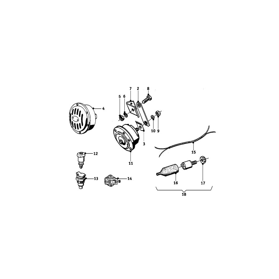 Genuine BMW 61138060106 Plug Housing (Inc. R50, R60/2 & R 80 GS)