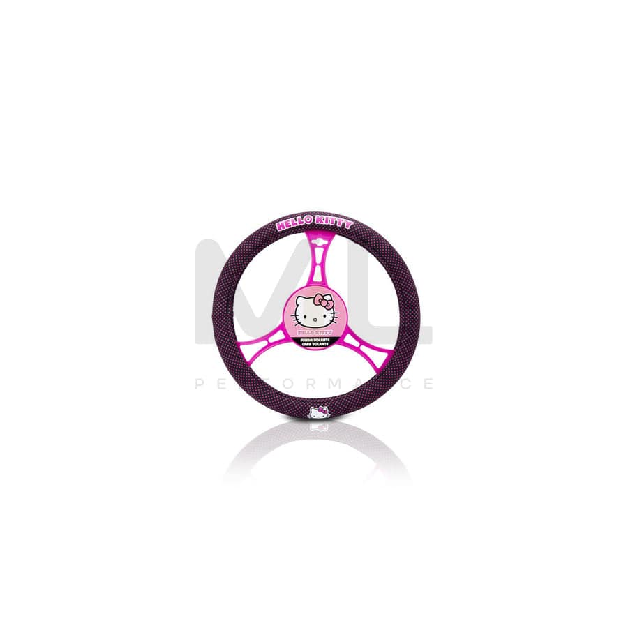 HELLO KITTY KIT3018 Steering wheel cover 360mm, 380mm, Light pink, Polyester