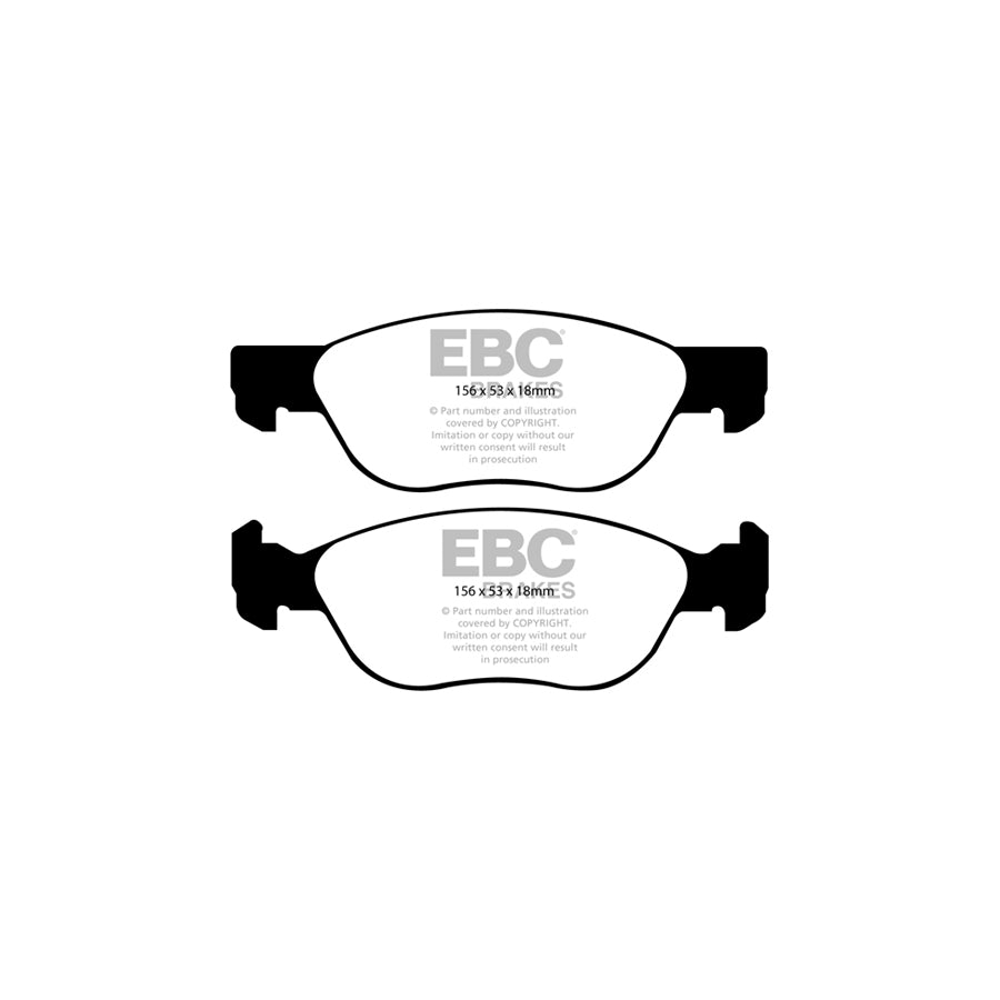 EBC DP1530 Fiat Punto Ultimax Front Brake Pads 2 | ML Performance UK Car Parts