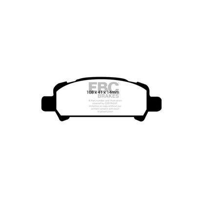 EBC PD05KR148 Subaru Legacy Orangestuff Rear Brake Pad & Plain Disc Kit 2 | ML Performance UK Car Parts