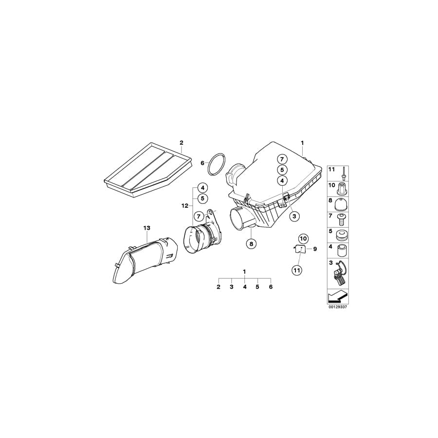 Genuine BMW 51117004826 E64 E63 E52 Blind Rivet (Inc. Z8, ALPINA V8 & 545i)
