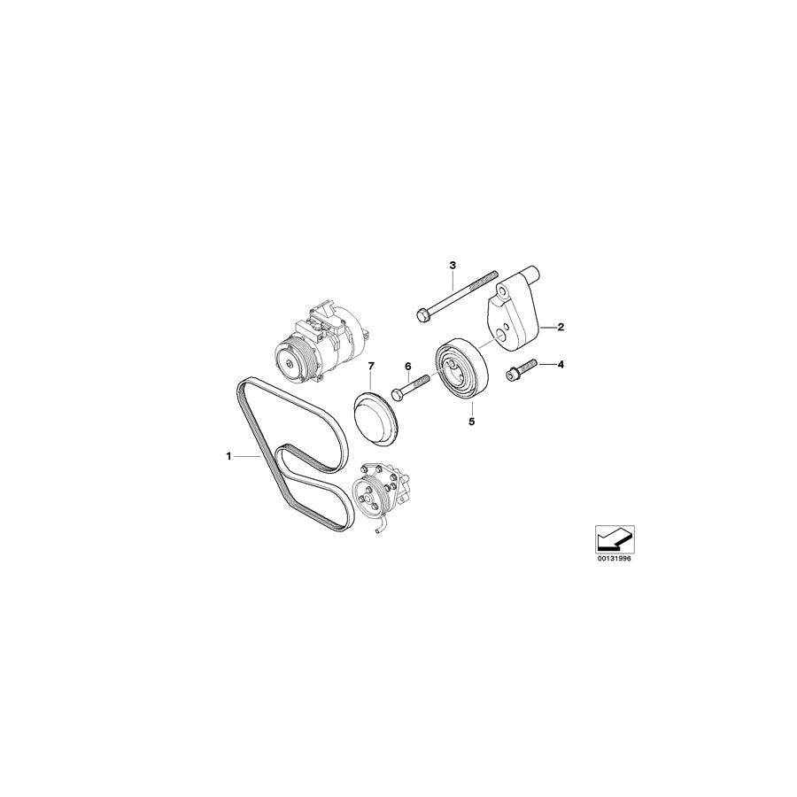 Genuine BMW 11287530777 E67 Holder (Inc. 745LiS)
