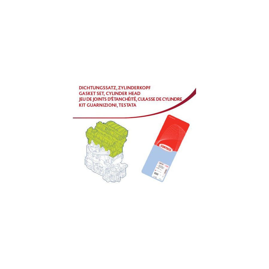 Corteco 417950P Gasket Set, Cylinder Head for Ford Sierra