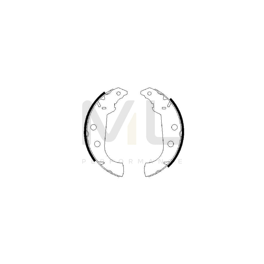 BOSCH 0 986 487 243 Brake Shoe Set | ML Performance Car Parts
