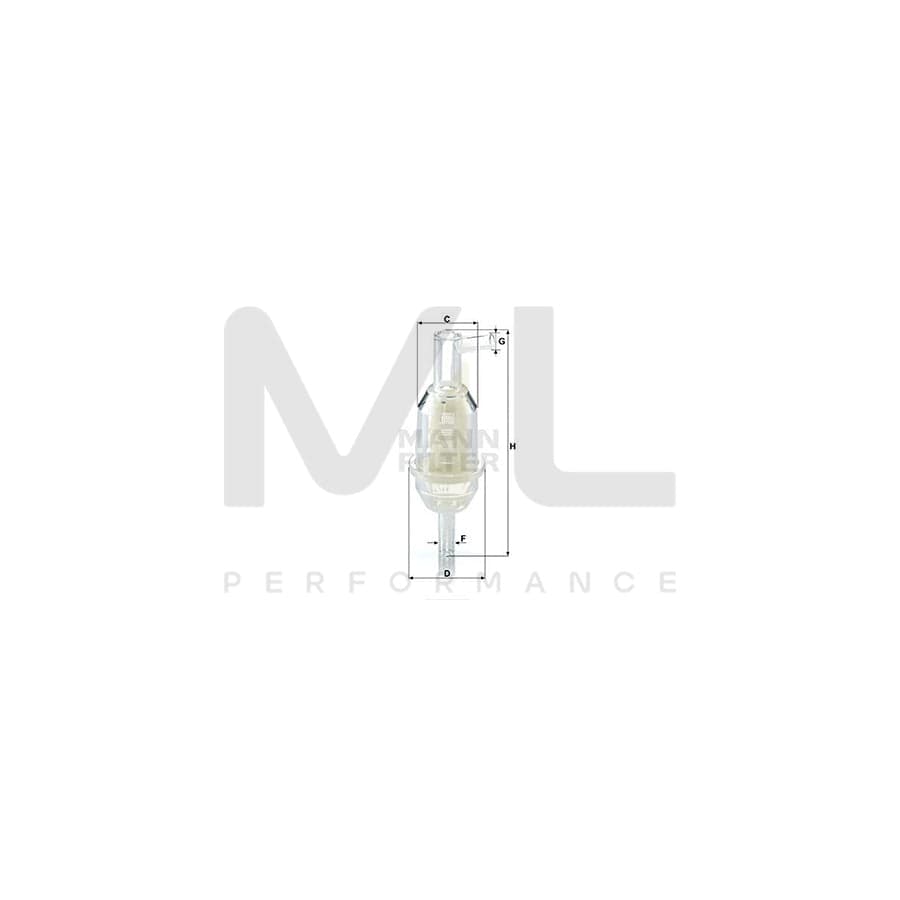 MANN-FILTER WK 31/11 Fuel filter In-Line Filter