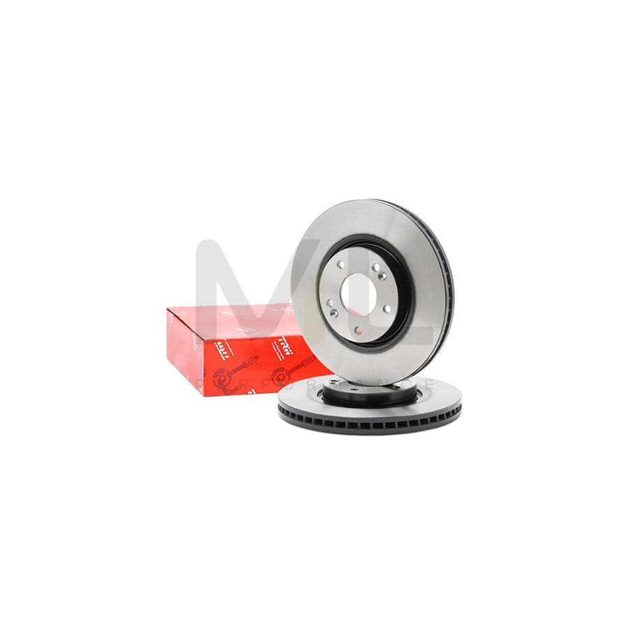 TRW DF6108S Brake Disc Vented, Painted  - 1 piece