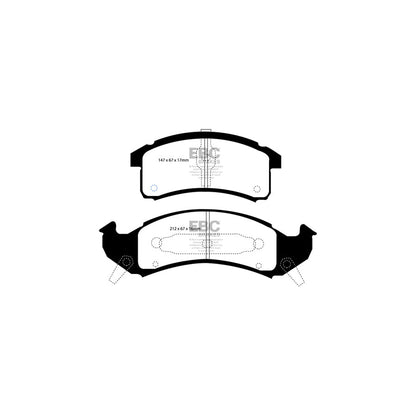 EBC DP21271 Cadillac Chevrolet Pontiac Greenstuff Front Brake Pads (Inc. Allante, Camaro, Firebird) 2 | ML Performance UK Car Parts