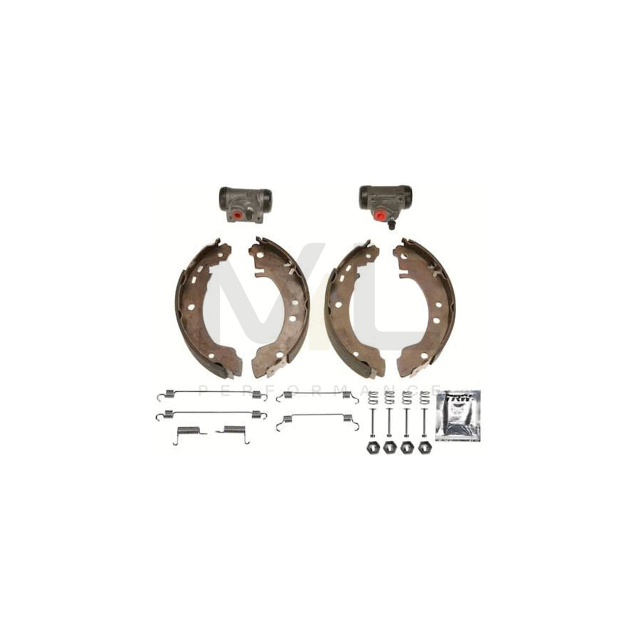 TRW Brake Kit BK1935 Brake Shoe Set for NISSAN PRIMERA with wheel brake cylinder