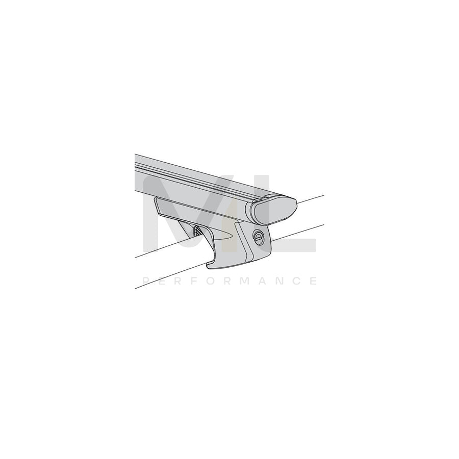 ATERA SIGNO, RT 048237 Roof bars for open roof rails, 137 cm, 100 kg, Aluminium
