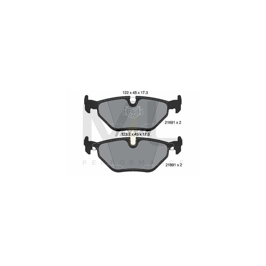 TEXTAR epad 2169181 Brake pad set prepared for wear indicator