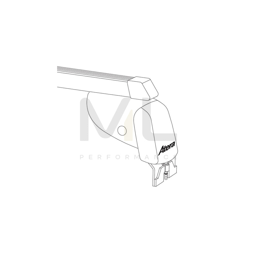 Atera Signo 044167 Roof bars for cars without rails, 122 cm, 100 kg, Steel