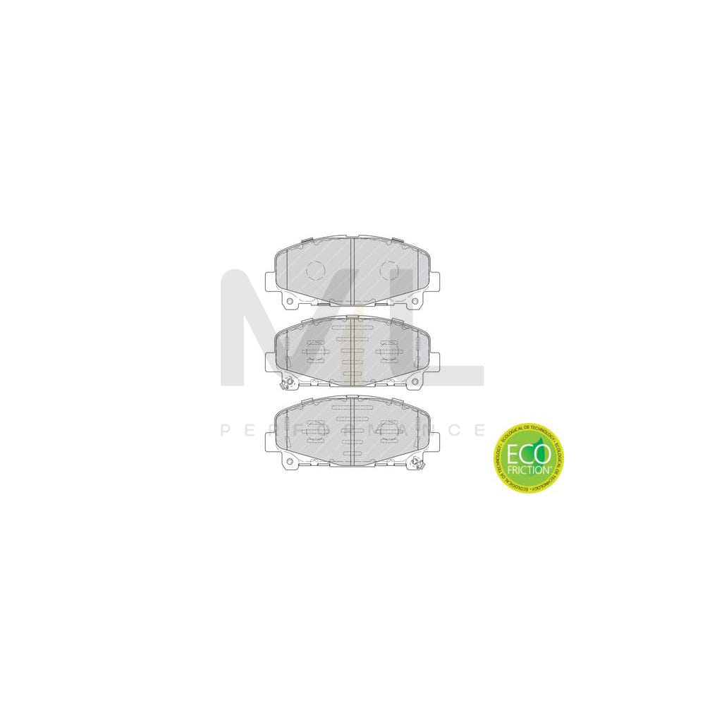 Ferodo Premier Eco Friction FDB4270 Brake Pad Set for Honda Accord With Acoustic Wear Warning, Without Accessories