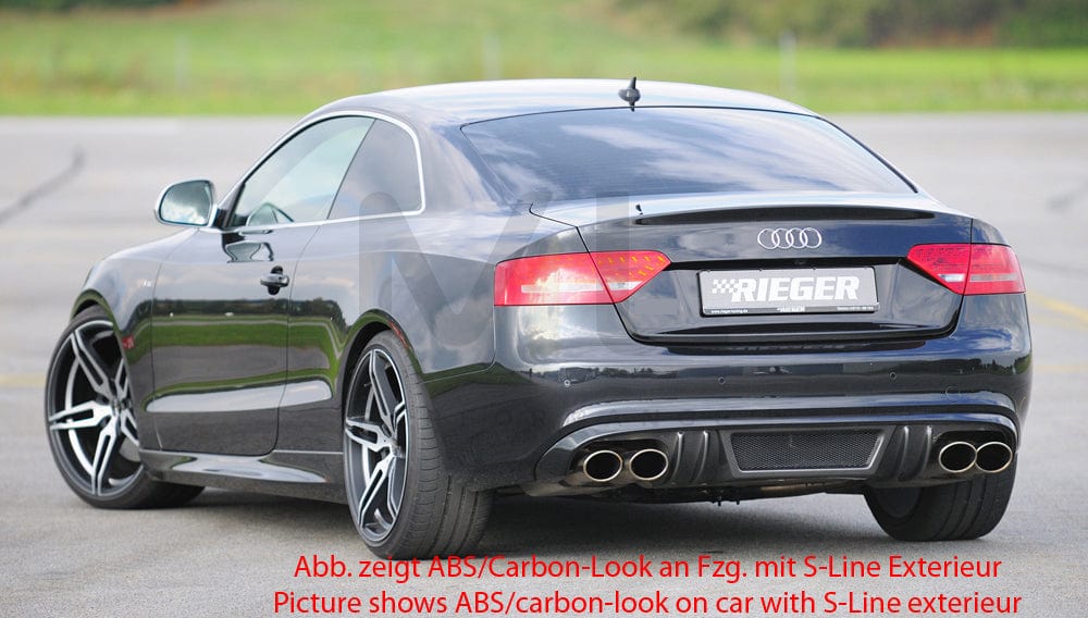 Rieger 00055416 Audi B8 B81 A5 Rear Diffuser 2 | ML Performance UK Car Parts