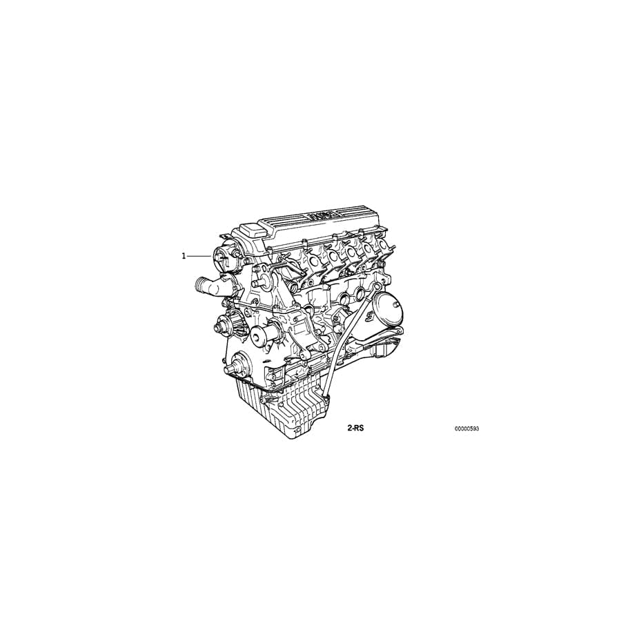 Genuine BMW 11002246420 E38 Exch. Short Engine 256T1 (Inc. 725tds)