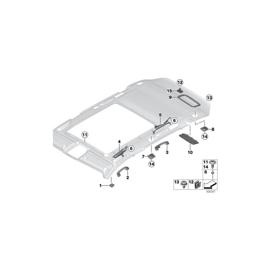 Genuine BMW 51447273790 Cover, Mount, Partition Net, Rear Right OYSTER (Inc. 335iX, 328iX & 335i)